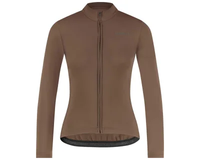 Велоджерсі жіноче Shimano Apice long sleeves утеплене, коричневе, розм. XXS