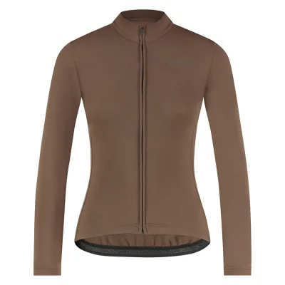 Велоджерсі жіноче Shimano Apice long sleeves утеплене, коричневе, розм. XS