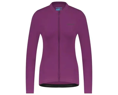 Велоджерсі жіноче Shimano Apice long sleeves утеплене, фіолетове, розм. XS