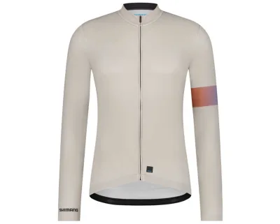 Велоджерсі Shimano Apice long sleeves, бежеве, розм. L