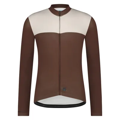 Велоджерси Shimano Apice long sleeves, коричневое, разм. M