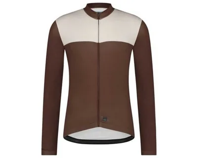 Велоджерсі Shimano Apice long sleeves, коричневе, розм. L
