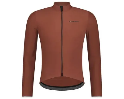 Велоджерсі Shimano Stile long sleeves утеплене, коричневе, розм. L