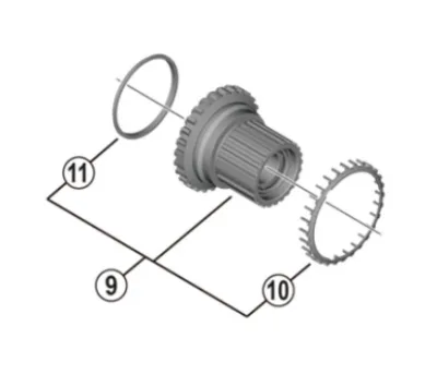 Барабан задньої втулки Shimano FH-M8110/ M7110
