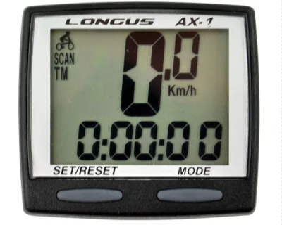 Велокомп`ютер Longus AX-1 8 ф-цій чорний Special Edition