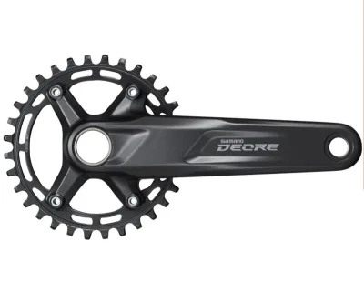 Шатуни Shimano FC-M5100-1 DEORE, інтегрована вісь, 175мм 30T 10/11-шв. CL-52мм без каретки