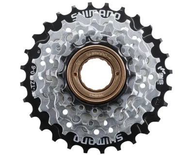 Зірки задні з трещеткой Shimano MF-TZ510-6, 14-28, срібл, 6-зв.