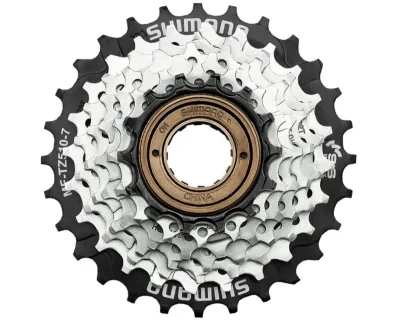 Зірки задні з трещеткой Shimano MF-TZ510-7, 14-28, срібл, 7-зв.