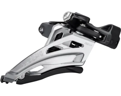Перемикач передній Shimano FD-M4100-M, DEORE 2X10, SIDE SWING, FRONT-PULL, хомут 34,9/31,8/28,6мм адапт, макс. 38зуб.
