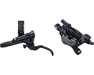 Гальмо гідравл. дискове Shimano M7120 SLX переднє (ліва ручка, 4-поршн каліпер, J-kit гідролінія 1000мм)