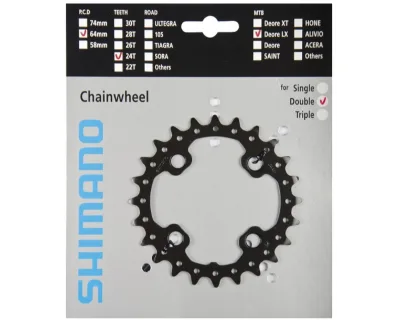 Зірка шатунів Shimano FC-M675 SLX, 24зуб. АM
