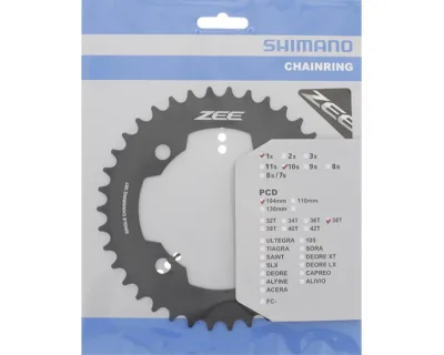 Зірка шатунів Shimano FC-M640 ZEE, 38зуб.