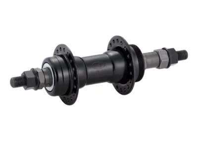 Втулка задня Quando, KT-122R під V-brake 165mm, 6,7 ск. на гайках стальна чорн., насипний,обідні, гайки, 36H