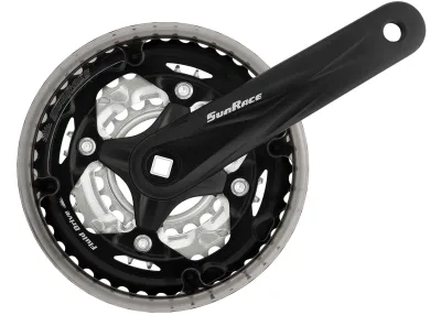 Шатун SUN RACE M600 42-32-22T, CG (Захист ланцюга), під квадрат, L175mm