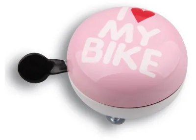 Динг-Донг Green Cycle GBL-458 I love my bike діаметр 80мм Рожевий