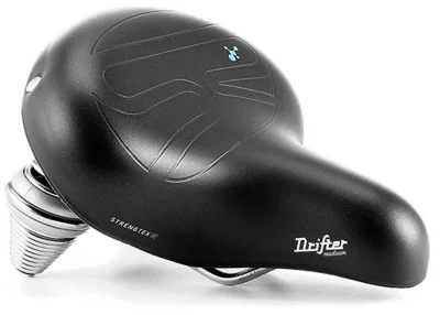 Сідло Selle Royal Premium DRIFTER MEDIUM, Royalgel, обивка Strengtex, 251х221мм, 995г, хромовані рейли і пружини, unisex, чорне