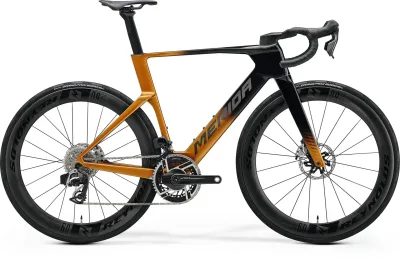 Велосипед 28" Merida REACTO 10K (2027) рама - XXXS Black/Mineral Gold(Grey)