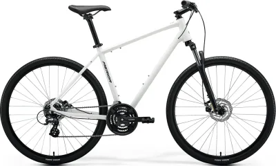 Велосипед 28" Merida CROSSWAY 10 (2027) рама - W-XXS Silk White(Grey)