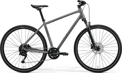 Велосипед 28" Merida CROSSWAY 100 (2027) рама - XS Silk Warm Slate Grey(Black)