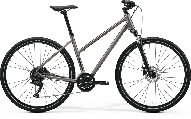 Велосипед 28" Merida Crossway 100 (2026) рама - W-XS Silk Warm Slate Grey(Black) — 2