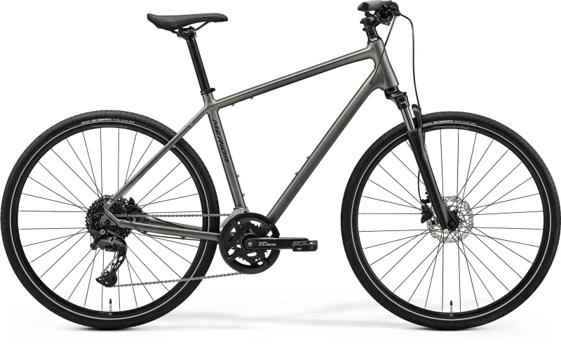 Велосипед 28" Merida Crossway 300 (2026) рама - XS Silk Warm Slate Grey(Black) — 2