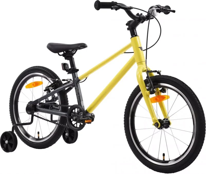 Велосипед 18" PRIDE GLIDER 18 (2026) Yellow-Gray — 2