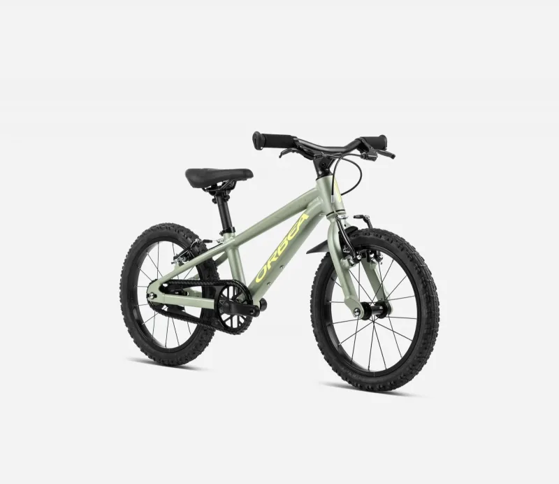 Велосипед 16" Orbea MX 16 (2025) metallic green artichoke matt/yellow matt — 2