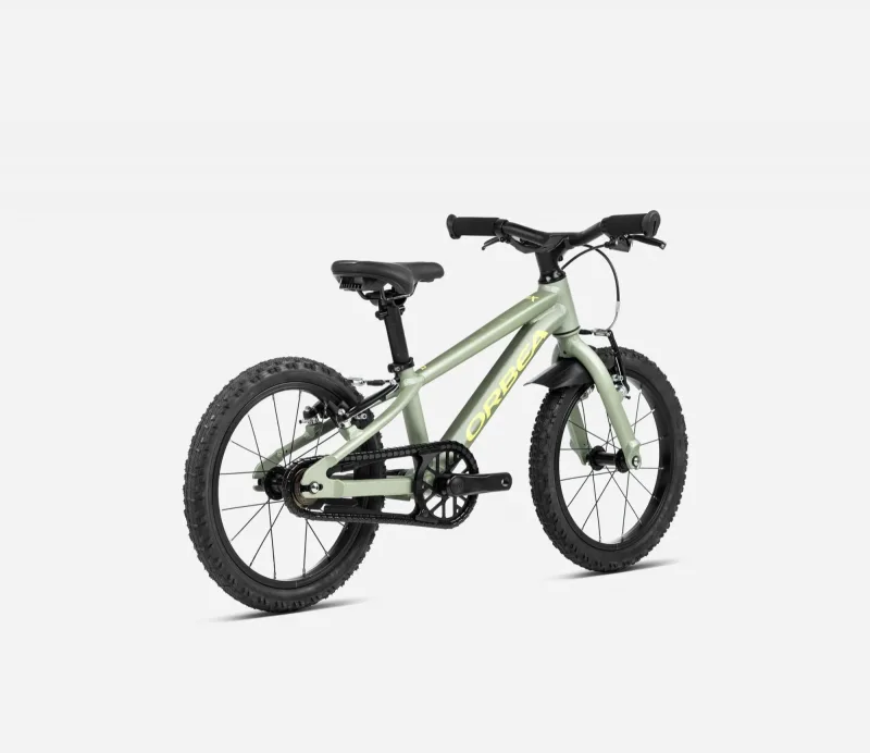 Велосипед 16" Orbea MX 16 (2025) metallic green artichoke matt/yellow matt — 3