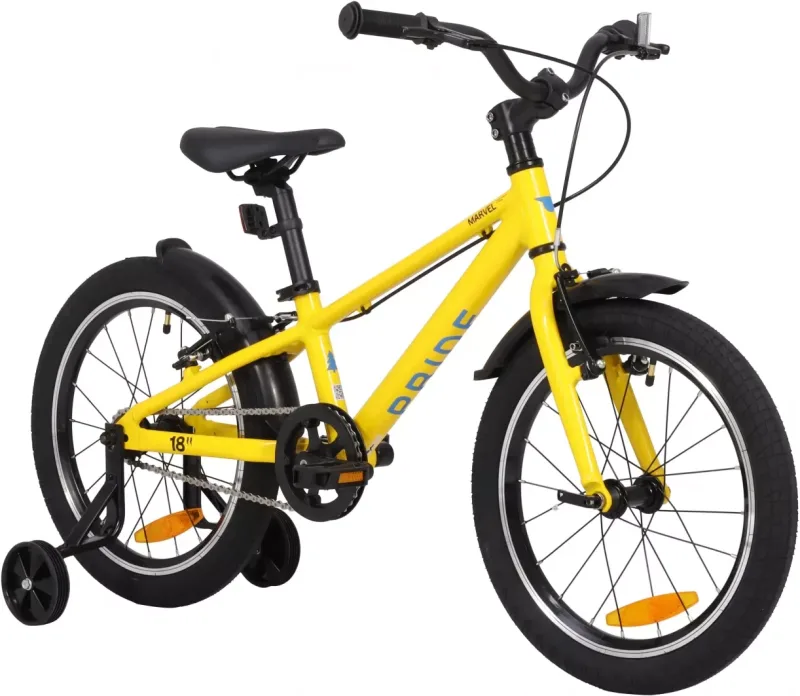 Велосипед 18" Pride MARVEL 18 2025 желтый — 2