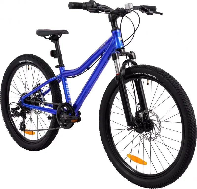 Велосипед 24" PRIDE MARVEL 4.2 (2026) Blue-Titanium — 2