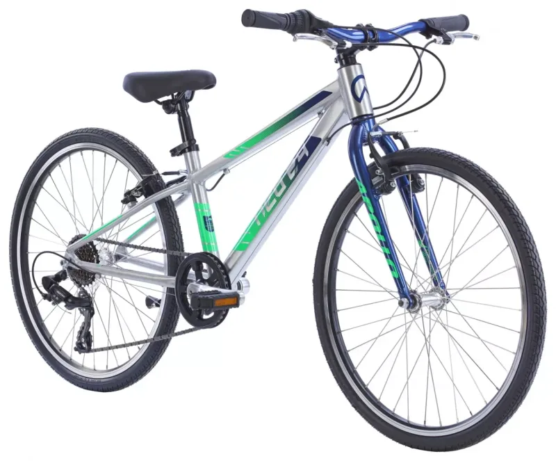 Велосипед 24" Apollo NEO 7s boys Brushed Alloy / Navy Blue / Neon Green Fade — 2