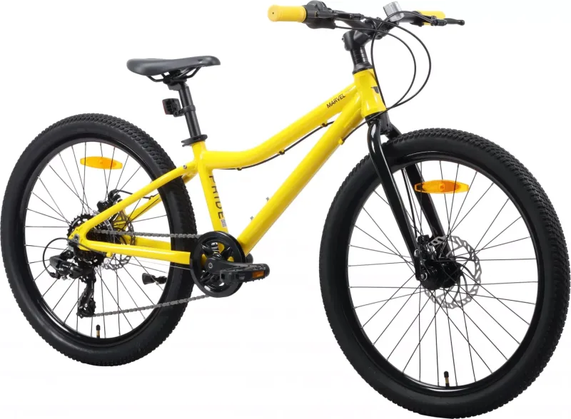 Велосипед 24" PRIDE MARVEL 4.1 (2026) Yellow-Black — 2