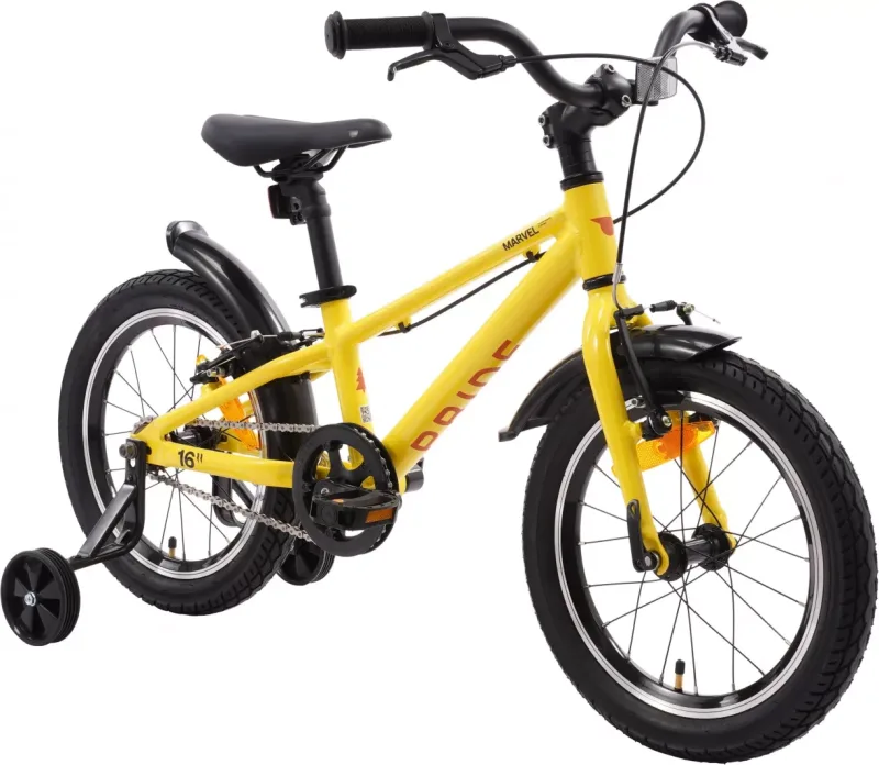 Велосипед 16" PRIDE MARVEL 16 (2026) Yellow-Orange — 2