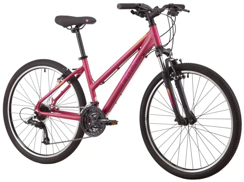 Велосипед 26" Pride STELLA 6.1 рама - M 2023 бордовый (задний и передний переключатели и монетка - MICROSHIFT) — 2