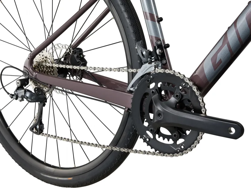 Велосипед 28" Giant FastRoad AR 3 gloss charcoal plum ML — 5