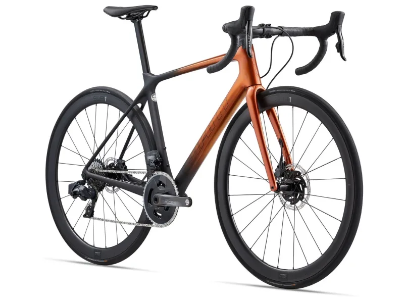 Велосипед 28" Giant TCR Advanced Pro 0 Disc AX amber glow M — 2